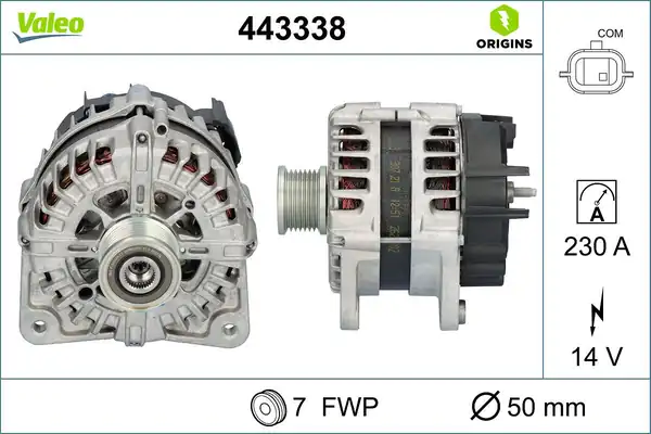 VALEO 443338 | Alternatör 14 > Master.III-Movano.B 2.3