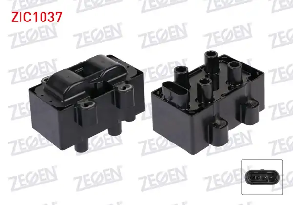 ZEGEN ZIC1037 | Ateşleme Bobini Renault Clio II 1.4İ 1998-2005 / Clio II 1.2İ 1998-2005 / Clio III 1.2İ 16V 2005-2012 / Clio Symbol 1.4 1998-2005 / Kangoo 1.4İ 1998-2008 / Twingo 1.2 1993-2007 / Megane I 1.6İ 8V 1996-2003