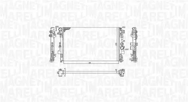 MAGNETI MARELLI 350213955000 | Su Radyatörü W639 Vito M646 03 12