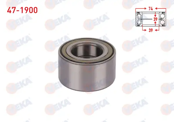VEKA 47-1900 | Ön Tekerlek Rulmanı Sol Sağ ABS Okuyuculu 39x74x39 Ford Transit Connect 1 8 TDCI 2003 2013 Mg ZS 2021