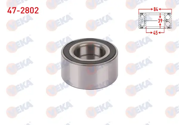 VEKA 47-2802 | Arka Tekerlek Rulmanı Sol Sağ 45x84x39 Mercedes E
