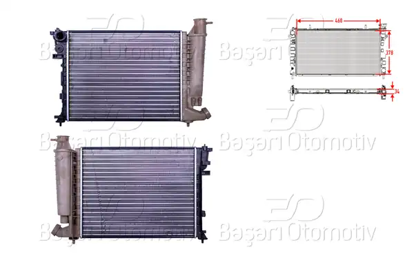 AUTOLUX 3113006-22 | Su Radyatörü Mekanik 460378 M-T Citroen Xsara 1 4 1 6 İ 97 05