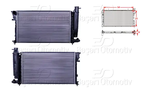 AUTOLUX 3113008-22 | Su Radyatörü Mekanik 548372 M-T Peugeot 306 1 8 1 8d 1 9d 93