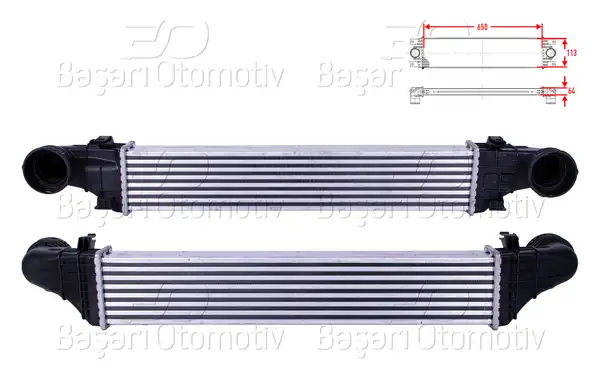 WISCO 3113838-00 | Turbo Radyatörü İntercooler 650x113x64 Mercedes Benz Benz W211 E200 Kompressor E270 CDI E280 CDI E320 C