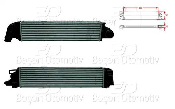 WISCO 3113999-00 | Turbo Radyatörü İntercooler 650x161x64 Renault Traffic 3 1 6 dCi 14 Opel Vivaro 1 6 CDTI 14