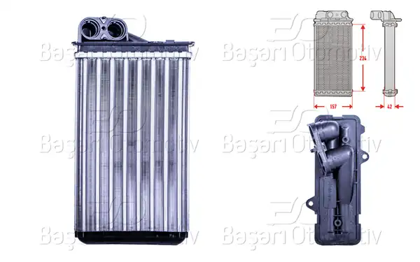 AUTOLUX 3143016-22 | Kalorifer Radyatörü Mekanik M-T A-T 234x157x42 mm Citroen C5 1 8 2 0 16v 2 0 2 2hdi 2001 2004