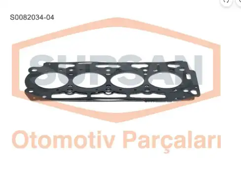 Supsan S0082034 04 Silindir Kapak Contası Mls 4 Çentik Peugeot 206 307 1 4hdi 8v Dv4 Ford Fiesta Fusion