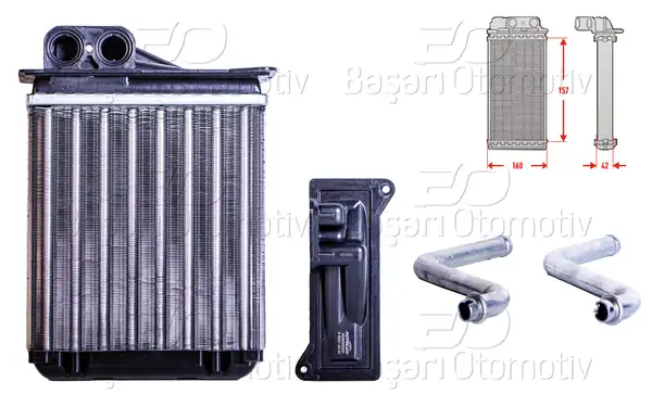 AUTOLUX 1143018-22 | Kalorifer Radyatörü Mekanik 160x152mm VW Crafter 2 5 TDI Mercedes Sprinter 315 316 CDI 06 13