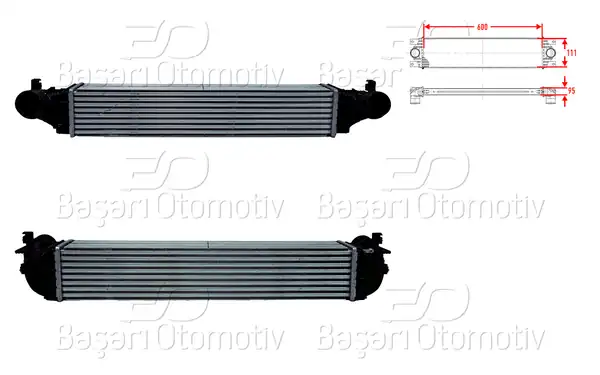 WISCO 2113870-00 | Turbo Radyatörü İntercooler 600x111x95 Opel Astra K 1 4 T 15
