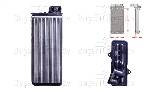 AUTOLUX 2143021-22 | Kalorifer Radyatörü 332x157mm Opel Movano A Renault Master II Nissan Interstar 2 5 2 8 98 06