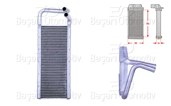WISCO 3143597-00 | Kalorifer Radyatörü Brazing 295x128 mm Isuzu Npr75