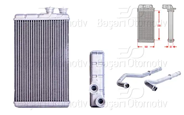 WISCO 3143623-00 | Kalorifer Radyatörü Brazing 220x152mm Bmw G30 F90 520d 7 G11 G12 730d 15 20 Rolls Royce Ghost II 20