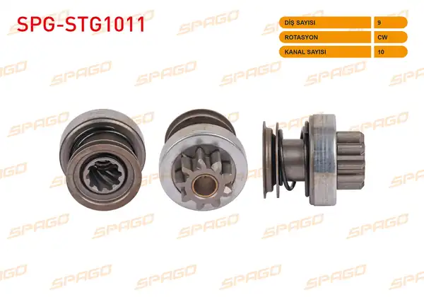 SPAGO Spg Stg1011 Marş Dişlisi 9 Dış Cw 10 Kanal Toyota Corolla