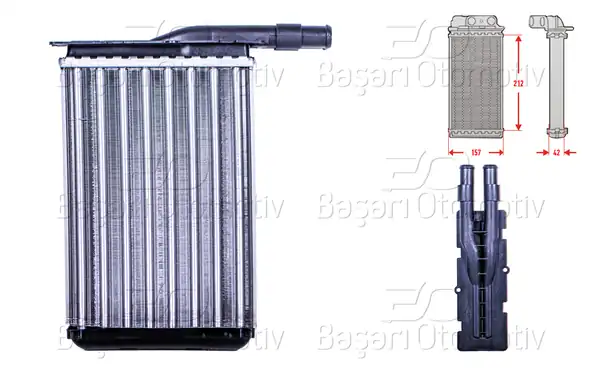AUTOLUX 3143020-22 | Kalorifer Radyatörü Mekanik M-T A-T 212x157x42 mm Renault Espace 2 0 Rapid 1 2 1 4 1 9 1985 1998