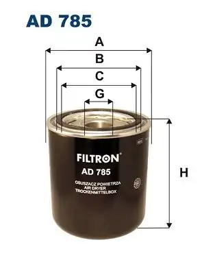 FILTRON AD785 | Hava Kurutucu Filtre 164 14099 Mercedes Varıo 96 10 Avia A31 3 6 D 93 98 Agir Vasita 6 Adet
