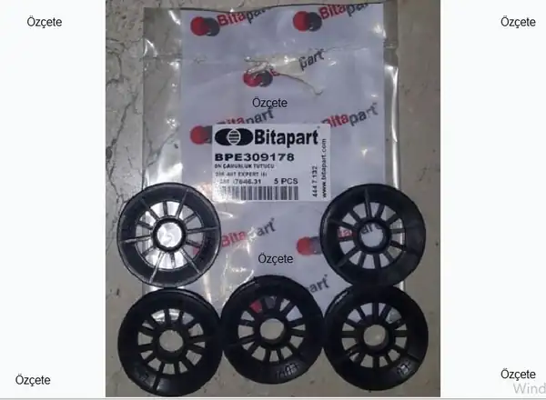 BİTAPART BPE309178 | Ön Çamurluk Tutucu 5lik Peugeot 206 407 Expert III 5 Adet