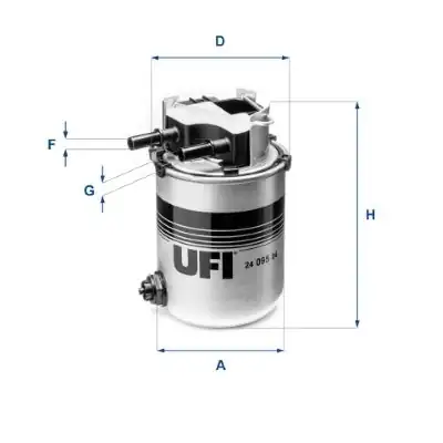 UFI 24-095-04 | Oe Yakıt Filtresi Renault Koleos II 2 0 dCi M9r Nissan X Traıl III 2 0 dCi M9r