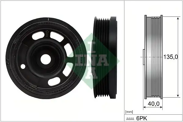 İna 544017210 VW Golf VIII Polo VI 1 0 TSI Krank Kasnağı 04c105243aa