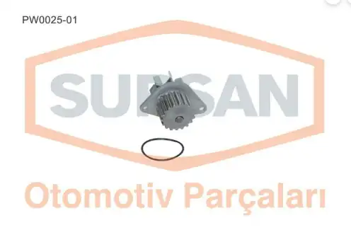 Supsan Pw0025 01 Devirdaim Su Pompası Peugeot 206 207 307 1007 C2 C3 C4 1 4 16v 1 6 16v Et3j4