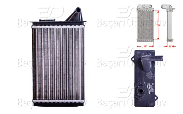 AUTOLUX 3143010-22 | Kalorifer Radyatörü Mekanik 216x157 mm Fiat Uno 70 1988