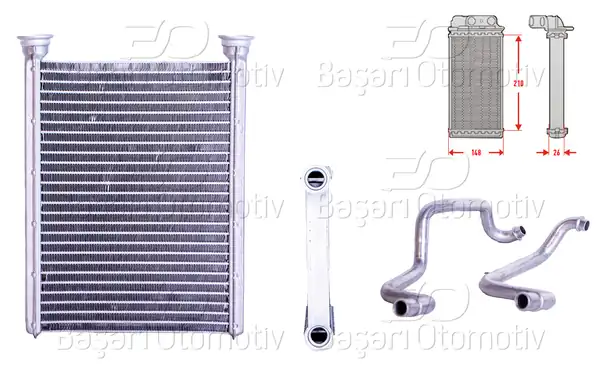WISCO 3143184-00 | Kalorifer Radyatörü Brazing 148x210mm Renault Fluence Megane 3 Fiat Talento Opel Vivaro 1 5 2 0 08