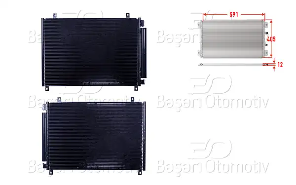 WISCO 3143512-00 | Klima Radyatörü 575x384x12 Suzuki Baleno 1 0 2016 Suzuki Baleno 1 2 Hybrid 2016