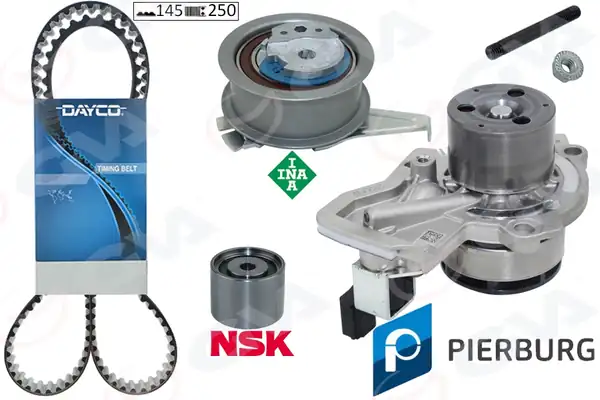 GVA 59WPK7505D-1 | Devirdaimli Eksantrik Gergi Kiti Polo Fabia 14 Ibiza IV 15 A1 14 CUSA CUSB Cyza Cyzb 04l121011d