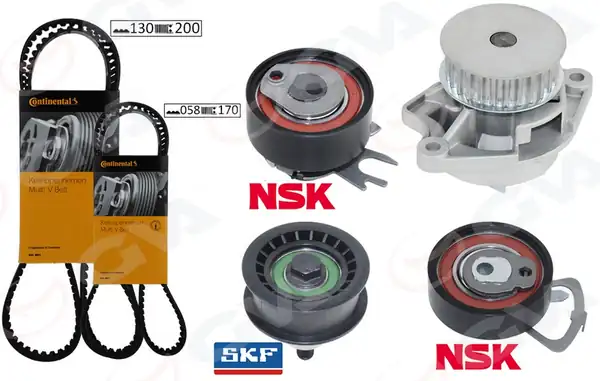 GVA 59WPK7510 | Devirdaimli Triger Seti 130x20 Polo Cordoba Fabia 1 4 16v BBY Bud BBZ BKY AHW Ajv CGGB