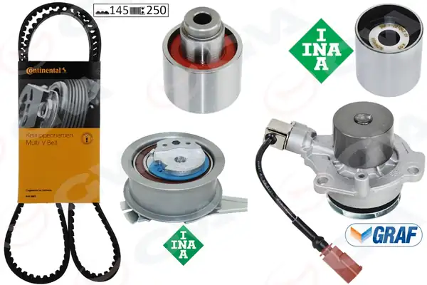 GVA 59WPK7560C-2 | Devirdaimli Triger Seti Golf7 A3 Leon Passat Tiguan 1 6 2 0 TDI 13 Clha B Dcxa Crlb Cuvc Crka Crkb