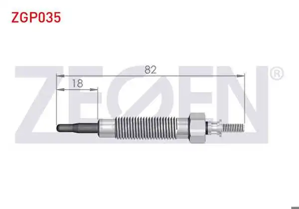 ZEGEN ZGP035 | Kızdırma Buji 11V Mitsubishi L | 10 Adet