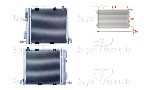 WISCO 2143039-00 | Klima Radyatörü 418x380x16 Opel Zafira A 2 0 Dtı 16v Astfa G 98