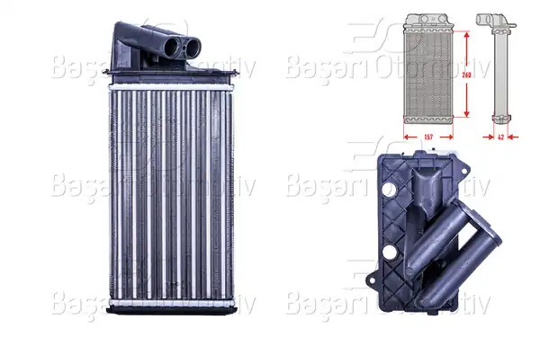 AUTOLUX 3143001-22 | Kalorifer Radyatörü Mekanik M-T A-T 260x157 mm Renault Laguna 1 6 1 8 16v 1 9dci 1 9dti 95 07 Espace 2 0 dCi 06