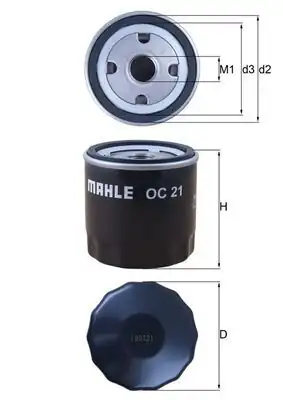 MAHLE OC21 | Yağ Filtresi Ascona Kadett Yağ Filtresi