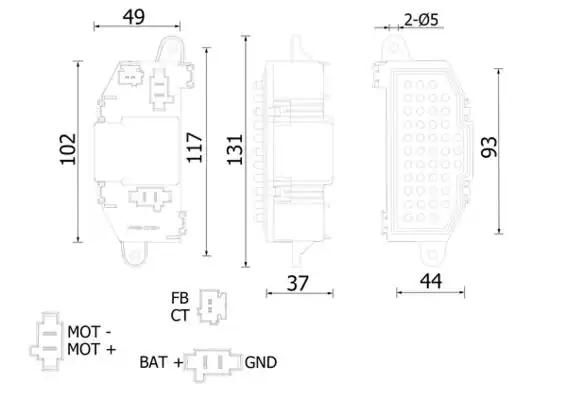 Mahle Abr 118 000s Kalorifer Rezistansı Citroen Berlingo C4 Picasso Jumpy Peugeot Partner Expert