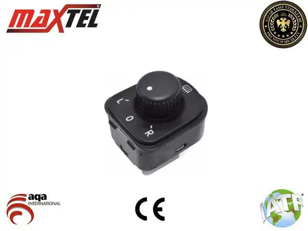 MAXTEL 166-06-570 | Ayna Ayar Anahtarı VW Eos Golf V Jetta III Passat B5 B7 Tiguan Isıtmalı
