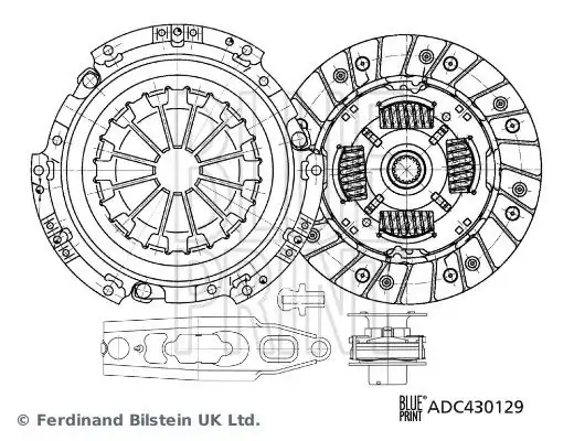 BLUEPRINT ADC430129 | Debriyaj Takımı Colt 1.3-1.5 04-12, Smart 1.3-1.5