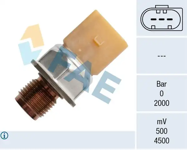 FAE 15604 | Yakıt Basınç Sensörü Golf V VI Jetta III IV Polo V Caddy III 2 0 TDI 06 17