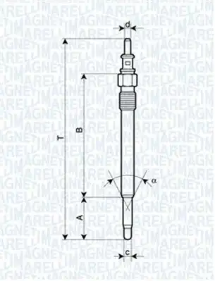 MAGNETI MARELLI 060900340606 | Kızdırma Bujisi Mercedes W203 W211 W163 Vito W639 Sprinter Jeep Grand