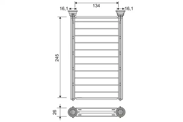Valeo 811646 Kalirofer Radyatörü W208 W213 E Serisi 17 23 W205 C Serisi 14 21
