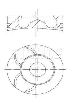 MAHLE 007PI00170002 | Motor Piston Segman 0 40 88 00 Ducato III Iveco Daily Karsan Jest 11 14 2 3 JTD C13 F1a Euro5 F1ae3481e
