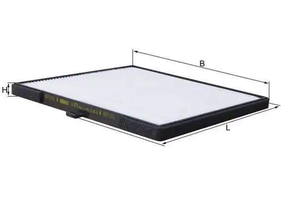 MAHLE LA471 | Polen Filtresi Hyundai i10 1.0 / 1.1 / 1.2 08-13, Kia Picanto 1.0 / 1.1 04 = >