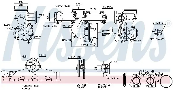 NISSENS 93812 | Turbo F 39 40 44 45 48 B 47