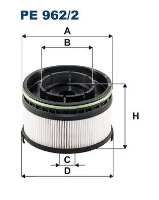 FILTRON PE962-2 *12 | Yakıt Filtresi W205 17 > C257 17 > W213 17 > C238 17 > W222 17 > | 12 Adet