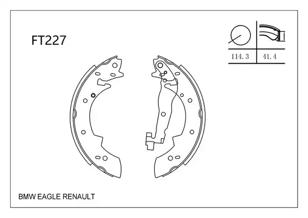 MGA 54271 | Kampana Balata Bmw E30 90 96 Alfa Romeo 33 90 94