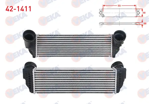 VEKA 42-1411 | Turbo Radyatörü İntercooler Bmw X5