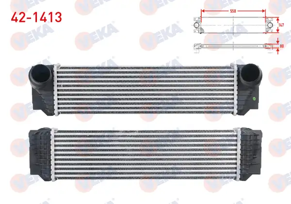 VEKA 42-1413 | Turbo Radyatörü İntercooler Bmw 5 Serisi F10 520 D 525 D 530 D 535 İ 2010 7 Serisi 730 D 740 İ 2009