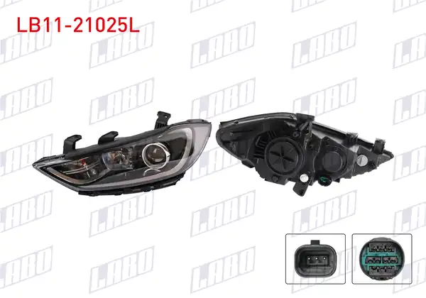 LABO LB11-21025L | Far Sol Elektrikli Motorlu Hyundai Elantra 16 18