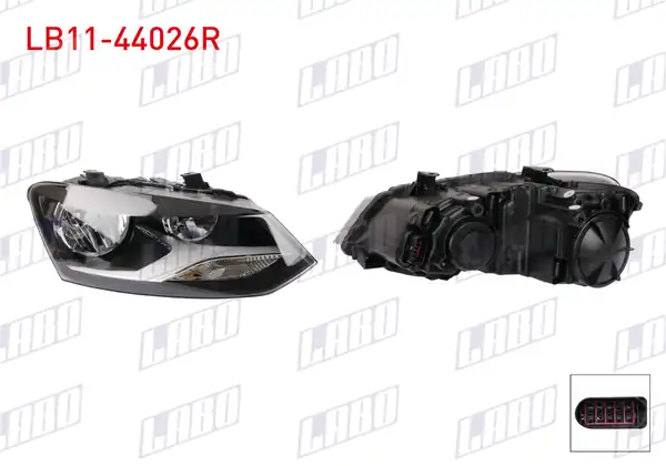 LABO LB11-44026R | Far Sağ Volkswagen Polo V 6r1 6c1 2009 2014