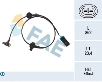 FAE 78492 | ABS Sensörü Chevrolet Avalanche Arka