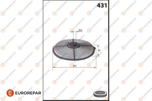EUROREPAR 1682260080 | Hava Filtresi Swift (Ma) 1.3 95-04